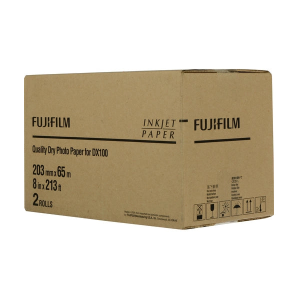 Fujifilm Carta Inkjet 20,3x65m Glossy Conf. 2 Bobine per Fuji DX100/DE100 ed Epson Fujifilm Carta Inkjet 20,3x65m Glossy Conf. 2 Bobine per Fuji DX100/DE100 ed Epson